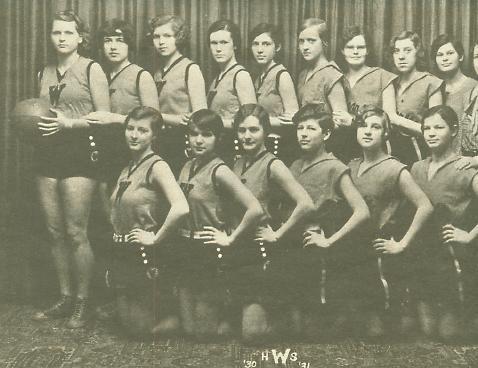 WHS Girls Basketball Team 1930 31